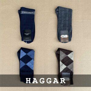 Haggar - Dress Socks - 4 Bundle - New